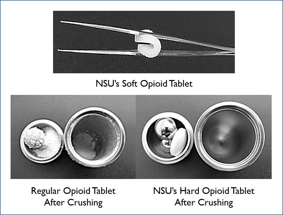 Regular and tamper-resistant opioid tablet